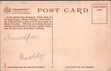 Fred Harvey Postcard Railroad Cajon Pass Southern California Coast Range - Additional view 1