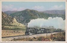 Fred Harvey Postcard Railroad Cajon Pass Southern California Coast Range