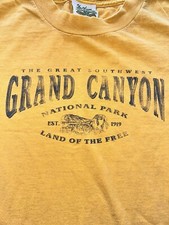 Vintage 90’s Grand Canyon Tee T-shirt Land Of Free Fred Harvey Single Stitch Lg - Additional view 10