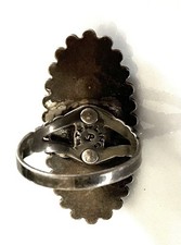 1940s Jane Popovich (JP) Navajo Sterling Turquoise Ring Size 7 Fred Harvey Era - Additional view 5
