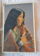 3 VTG FRED HARVEY PHOTOSTINT INDIAN POSTCARDS, HOPI, PUEBLO, ETC O - Additional view 2