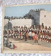 3 VTG FRED HARVEY PHOTOSTINT INDIAN POSTCARDS, HOPI, PUEBLO, ETC O - Additional view 3