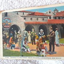 3 VTG FRED HARVEY PHOTOSTINT INDIAN POSTCARDS, HOPI, PUEBLO, ETC O - Additional view 4