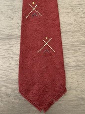 Vintage Fred Harvey Chimayo Native American Wool Tie El Grandee Handwoven NM - Additional view 1