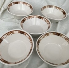 VTG Fred Harvey Railroad China Restaurant Ware Syracuse China 5 5” Bowls Webster - Additional view 9