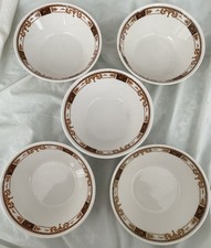 VTG Fred Harvey Railroad China Restaurant Ware Syracuse China 5 5” Bowls Webster