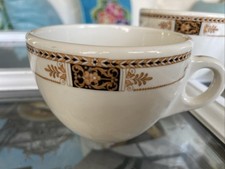 3 Vintage Coffee Cups Fred Harvey Railroad China Restaurant Ware Webster Pattern - Additional view 1