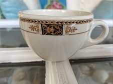 3 Vintage Coffee Cups Fred Harvey Railroad China Restaurant Ware Webster Pattern - Additional view 2