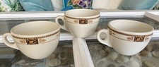 3 Vintage Coffee Cups Fred Harvey Railroad China Restaurant Ware Webster Pattern - Additional view 4