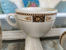 3 Vintage Coffee Cups Fred Harvey Railroad China Restaurant Ware Webster Pattern - Additional view 6