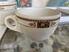 3 Vintage Coffee Cups Fred Harvey Railroad China Restaurant Ware Webster Pattern - Additional view 7