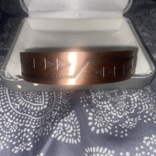 Vtg NA Wheeler Manufacturing Enameled Arrow Copper Cuff Bracelet Fred Harvey Era - Additional view 1