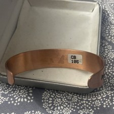 Vtg NA Wheeler Manufacturing Enameled Arrow Copper Cuff Bracelet Fred Harvey Era - Additional view 5