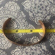 Vtg NA Wheeler Manufacturing Enameled Arrow Copper Cuff Bracelet Fred Harvey Era - Additional view 6