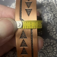 Vtg NA Wheeler Manufacturing Enameled Arrow Copper Cuff Bracelet Fred Harvey Era - Additional view 8