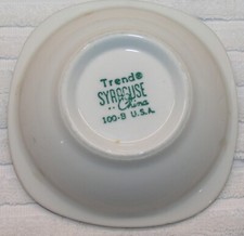 Fred Harvey Railroad China Berry Cups in the Trend Pattern - Additional view 4