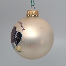 Lot of 3 Yellowstone Bison Glass Ball & 2004 24K Gold Plated Ornaments Vintage - Additional view 5