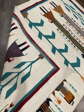 Outstanding Vintage Navajo Rug, Fred Harvey Shiprock Yei 1930-1940 38”x 59” - Additional view 15