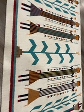 Outstanding Vintage Navajo Rug, Fred Harvey Shiprock Yei 1930-1940 38”x 59” - Additional view 18