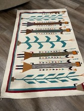 Outstanding Vintage Navajo Rug, Fred Harvey Shiprock Yei 1930-1940 38”x 59” - Additional view 3