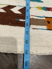 Outstanding Vintage Navajo Rug, Fred Harvey Shiprock Yei 1930-1940 38”x 59” - Additional view 9