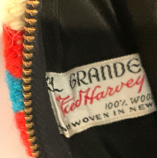 Vintage 40s 50s Fred Harvey El Grandee Purse Clutch Chimayo Zip Wool Midcentury  - Additional view 7