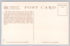 Palace of the Governors Sante Fe New Mexico NM Fred Harvey Postcard - Additional view 1