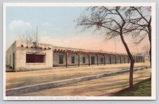 Palace of the Governors Sante Fe New Mexico NM Fred Harvey Postcard
