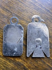 Lot 2 Fred Harvey Fob Pendants Sterling Thunderbird Kachina Old Pawn Navajo 30s - Additional view 1