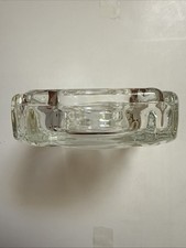 Vintage Fred Harvey Glass Ashtray Hotel Inn Casino Heavy See Pics Ships Free - Additional view 5