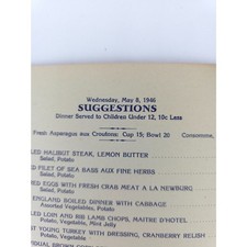 VTG Fred Harvey Restaurant Menus 1946 'The Harvey Girls' Judy Garland California - Additional view 3
