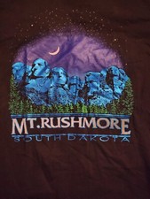 Mt Rushmore T Shirt South Dakota Fred Harvey Trading Company Size Adult M - Additional view 1