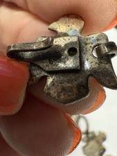 Vintage Early Bell Fred Harvey Style Sterling Silver Thunderbird Bracelet 7