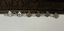 Vintage Early Bell Fred Harvey Style Sterling Silver Thunderbird Bracelet 7"