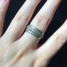 Navajo Sterling Ring Fred Harvey Style, Beautiful Vintage Quality! Size 8 1/2