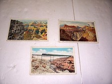 1930'S VTG LOT FRED HARVEY POSTCARDS GRAND CANYON NATIONAL PARK TRAIN &  TRESTLE - Additional view 2