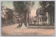Chanlite Kansas South Highland Ave South of 9th Street 1923 Fred Harvey Postcard