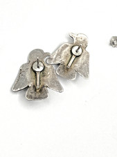 VTG Fred Harvey Era Silver Thunderbird Earrings Turquoise Posts Native American - Additional view 7