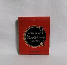 Vintage Matchbook Fred Harvey Cross Roads Room Dearborn Station Advertising Full - Additional view 1