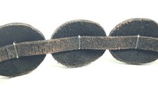 Fred Harvey Era Sterling Silver Hand Stamped Concho Belt w/ Leather, 30.5”—33.5” - Additional view 10