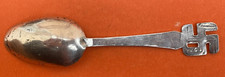 NAVAJO INDIAN SWASTIKA ARROWS FRED HARVEY INGOT STERLING SILVER SOUVENIR SPOON - Additional view 3