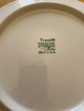 Trend Syracuse China Berkeley Pattern Fred Harvey Railroad Plates 7.5” Set of 2 - Additional view 6