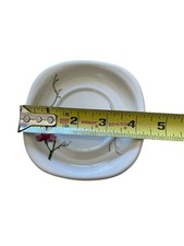 Trend Syracuse China Berkeley Pattern Fred Harvey Railroad - 2 Saucers 4.25” - Additional view 1