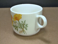 Cup and Saucer Railroad China Set California Poppy Fred Harvey Santa Fe Railway - Additional view 3