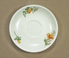 Cup and Saucer Railroad China Set California Poppy Fred Harvey Santa Fe Railway - Additional view 6