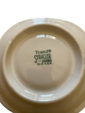 Trend Syracuse China Berkeley Pattern Fred Harvey Railroad - 2 Saucers 5” - Additional view 2