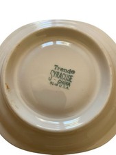 Trend Syracuse China Berkeley Pattern Fred Harvey Railroad - 2 Saucers 5” - Additional view 3