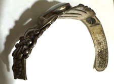 REPAIR VTG Fred Harvey Sterling Silver Turquoise Cuff Bracelet - Additional view 4