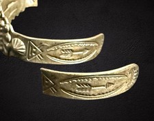 REPAIR VTG Fred Harvey Sterling Silver Turquoise Cuff Bracelet - Additional view 6