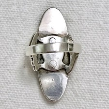 Vintage Sterling Silver Turquoise Ring Pacific Jewelry Co. Fred Harvey Era - Additional view 3